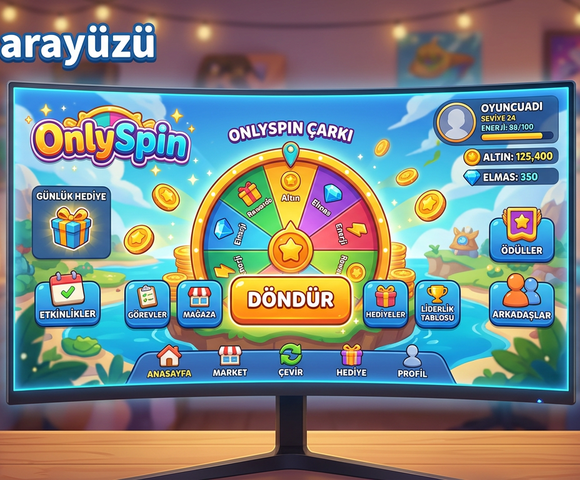 OnlySpin oyun arayüzü görseli